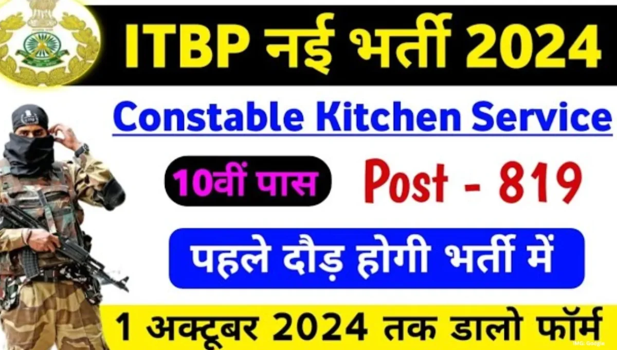 ITBP Constable Kitchen Service 2024