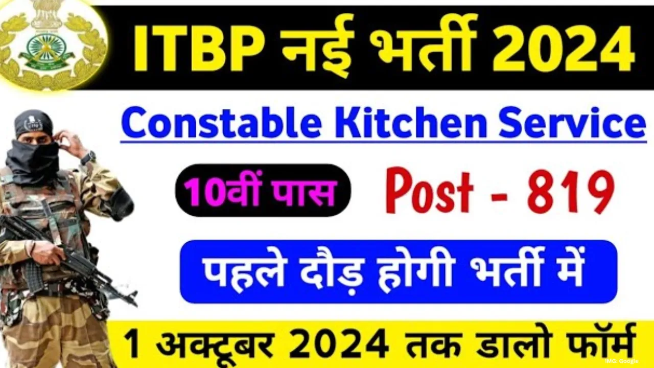 ITBP Constable Kitchen Service 2024